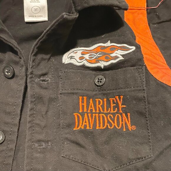 Harley Davidson Toddler 3T Button Up Shirt - Picture 5 of 16